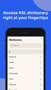 ASL Sign language learning screenshot 2