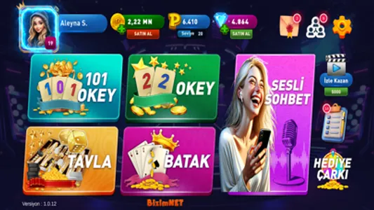 101 Okey Oyna - Sesli Muhabbet screenshot 1