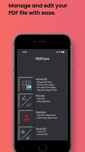 PDF Editor-PDFCore screenshot 0