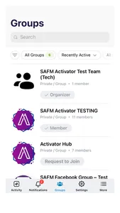 SAFM Community Hub screenshot 2