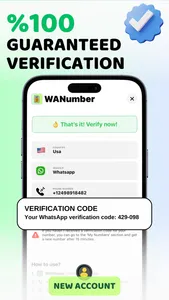 WANumber: Virtual Number Phone screenshot 1