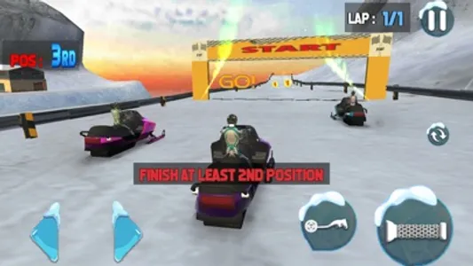 Snowcross Sled Racing Games screenshot 0