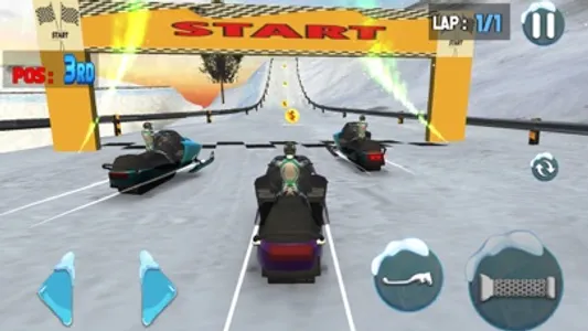 Snowcross Sled Racing Games screenshot 1