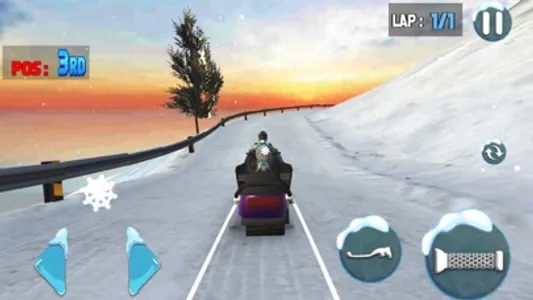 Snowcross Sled Racing Games screenshot 2