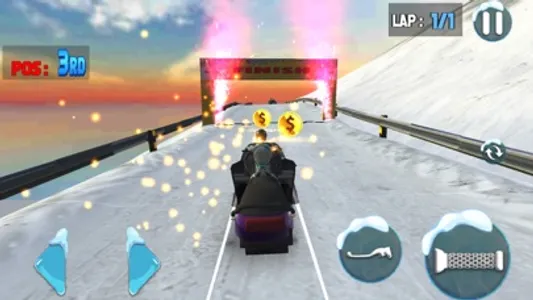 Snowcross Sled Racing Games screenshot 3