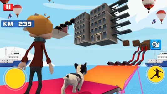 Parkour run Race Vector Game screenshot 0