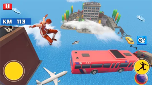 Parkour run Race Vector Game screenshot 2