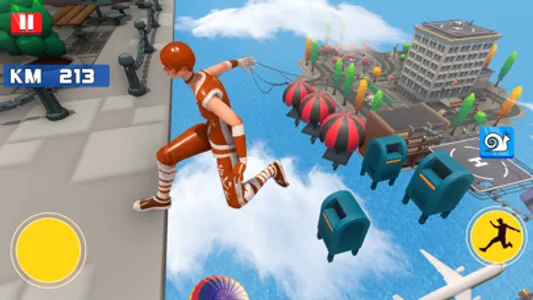 Parkour run Race Vector Game screenshot 3