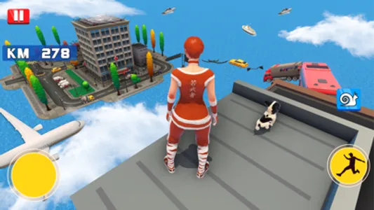 Parkour run Race Vector Game screenshot 4