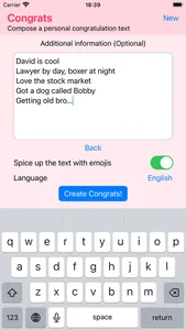 Congrats AI screenshot 2