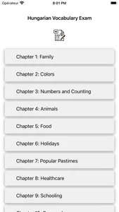 Hungarian Vocabulary Exam screenshot 0