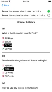 Hungarian Vocabulary Exam screenshot 3