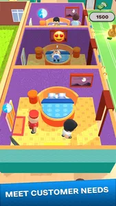 Hotel Dash - Idle Tycoon Game screenshot 1