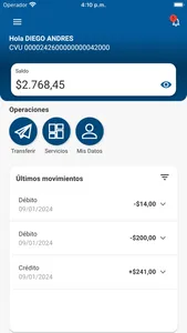 Billetera Mutual Union screenshot 1