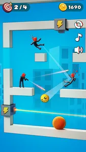 Bullet Smile: Ragdoll Puzzles screenshot 0