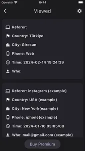 Viewed: My Profile Link screenshot 2