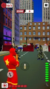 Superhero Run Robot Invasion screenshot 2
