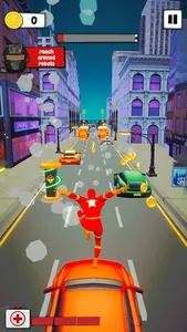 Superhero Run Robot Invasion screenshot 3