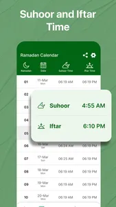 Ramadan Calendar 2026 & Qibla screenshot 4