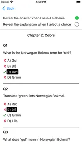 Norwegian Bokmal Vocabulary screenshot 3