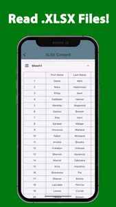 XLSX Reader Converter XLS PDF screenshot 1