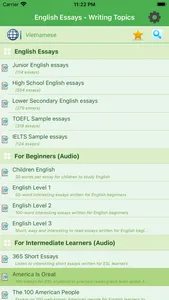 2400 English Essays screenshot 6