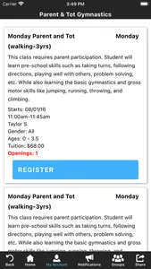 Empire Gym & After School screenshot 3