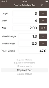 Flooring Calculator Pro screenshot 3