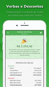 Cálculo de Férias Fácil screenshot 2