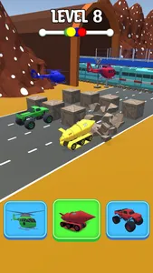 Car Shape Funny Transform Race screenshot 3