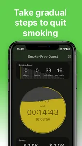 Smoke Free: Cigarette Tracker screenshot 1