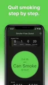 Smoke Free: Cigarette Tracker screenshot 2