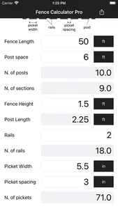 Fence Calculator Pro screenshot 1
