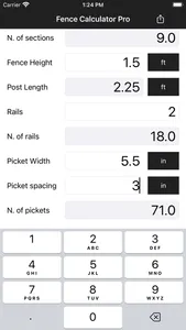 Fence Calculator Pro screenshot 2