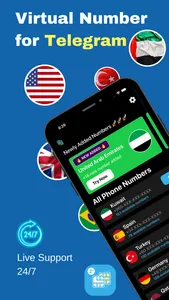 Virtual Number for Telegram ' screenshot 0