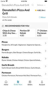 Donatellos Pizza And Grill screenshot 2
