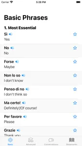 Learn Italian Phrases screenshot 0