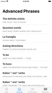Learn Italian Phrases screenshot 3