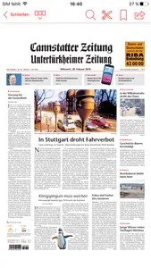 Cannstatter Zeitung ePaper screenshot 1