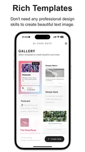Qi Card Note: Post & Carousel screenshot 1