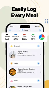 Calorie Counter + Food Tracker screenshot 1