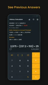 Calculator Plus History Record screenshot 0