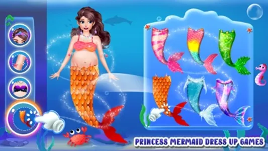 Mermaid Mom & Baby Care Games screenshot 0
