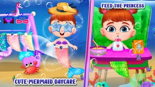 Mermaid Mom & Baby Care Games screenshot 4
