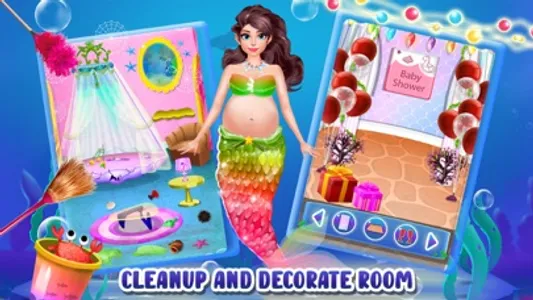 Mermaid Mom & Baby Care Games screenshot 7