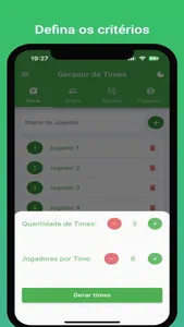 Sorteio de Times - Futebol screenshot 1