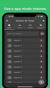 Sorteio de Times - Futebol screenshot 7