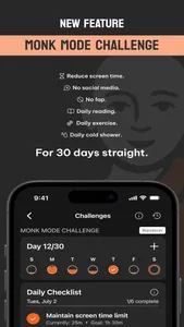 Monk Mode: Screen Time Control screenshot 0