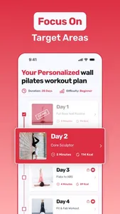 Wall Pilates: 28 Day Challenge screenshot 3