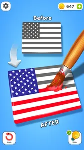Paint Flag Color Match Puzzle screenshot 0